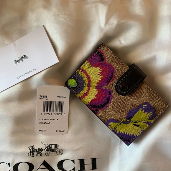 Coach x Kaffe Card Case SOLD - Picture 1 of 4